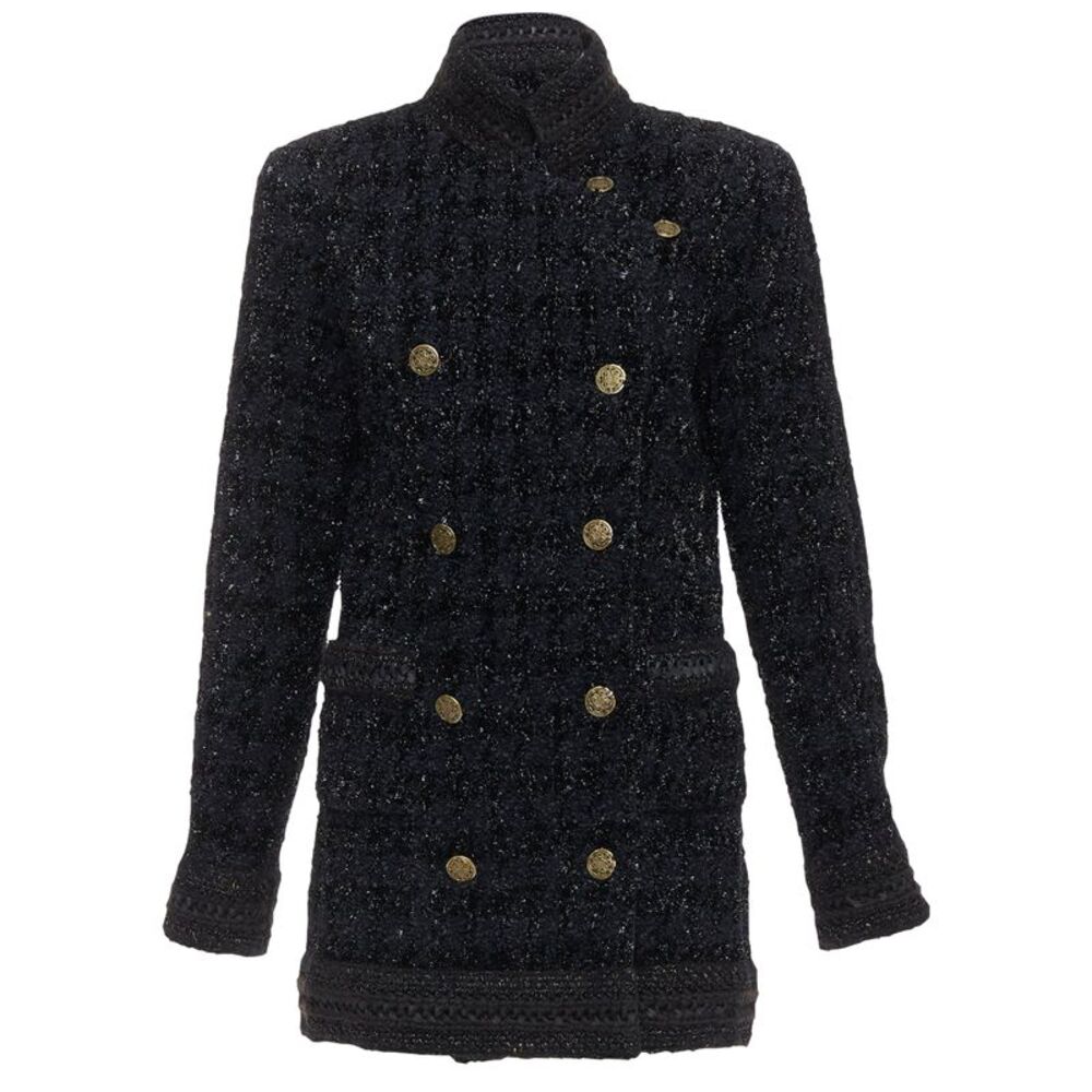 Chanel Checked Qipao Coat